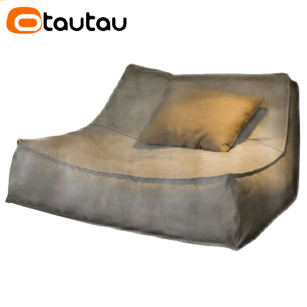 Bed Outdoor Camping - OTAUTAU Thick Waterproof Suede Chaise Lounge