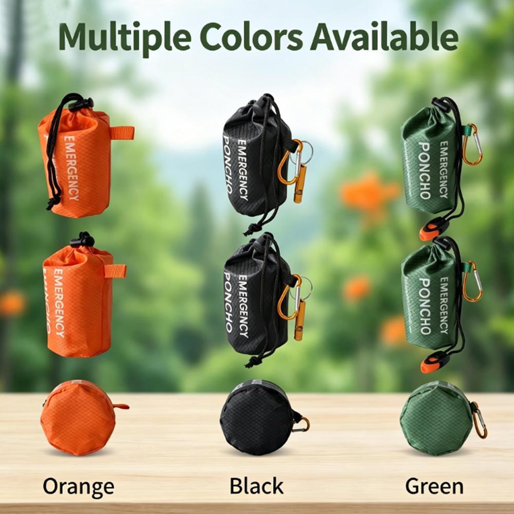 Portable Emergency Rain Poncho - đánh giá và giá Camping Rain Poncho