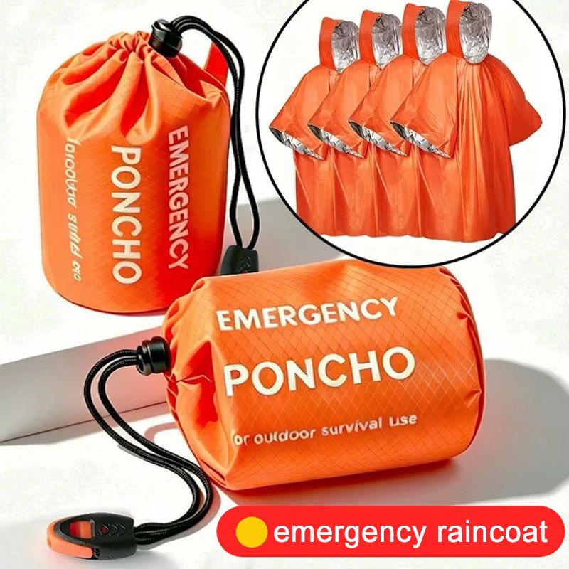 Portable Emergency Rain Poncho - đánh giá và giá Camping Rain Poncho