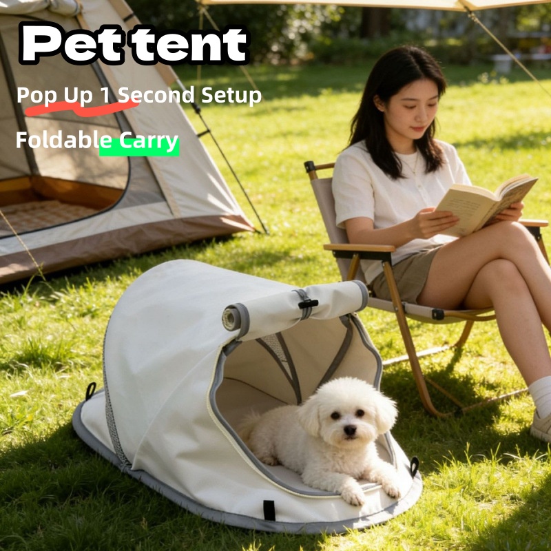 Portable Pop Up Dog Tent Sun P - đánh giá và giá Outdoor Camping Dog Bed