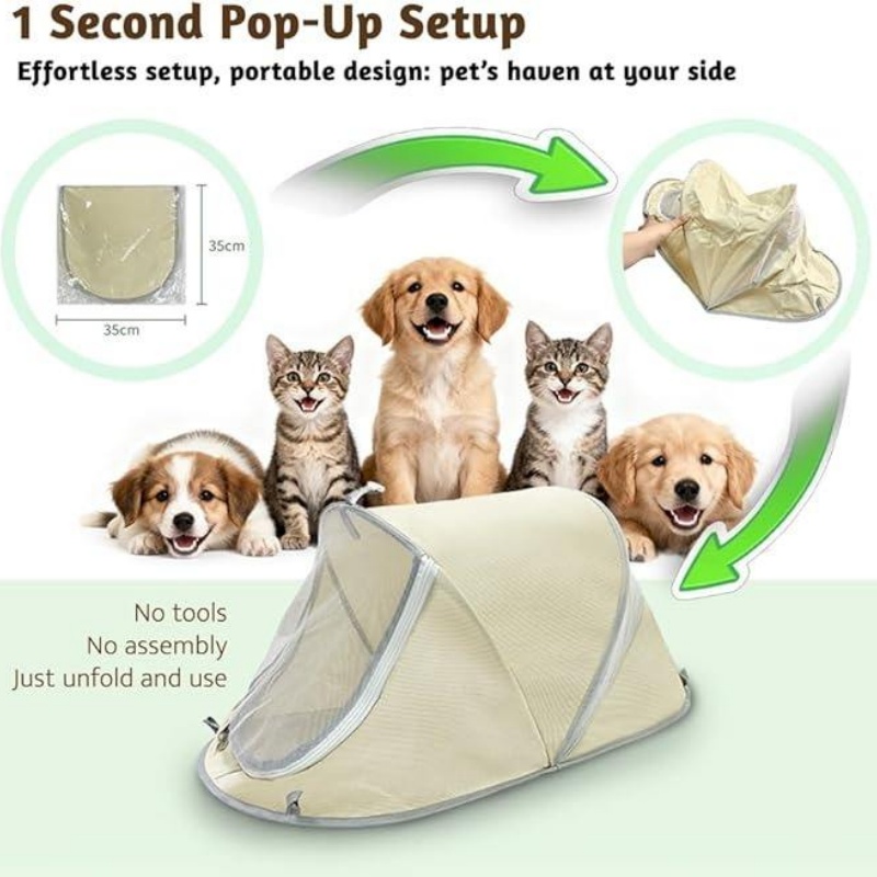 Portable Pop Up Dog Tent Sun P - đánh giá và giá Outdoor Camping Dog Bed