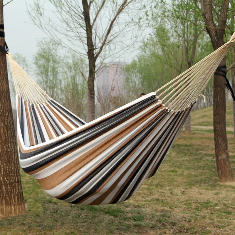 Canvas No Wooden Stick Hammock - đánh giá và giá Bed Outdoor Camping