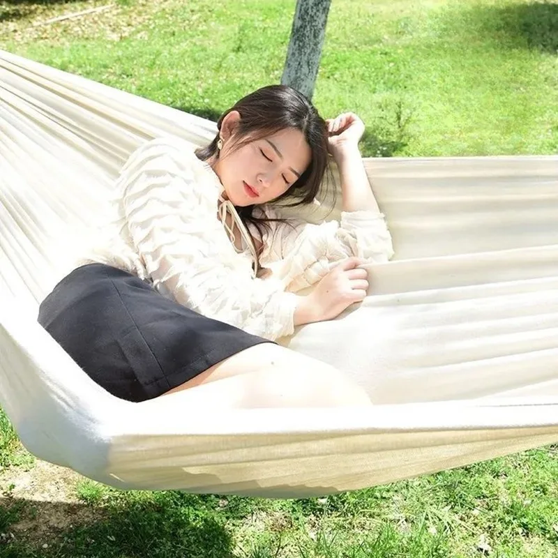 Canvas No Wooden Stick Hammock - đánh giá và giá Bed Outdoor Camping
