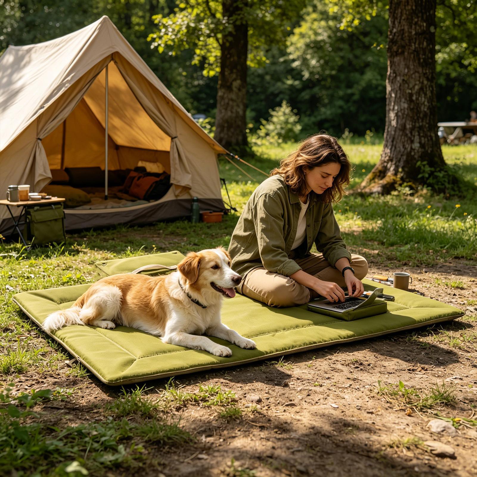 Travel Dog Bed Foldable Washab - đánh giá và giá Outdoor Camping Dog Bed