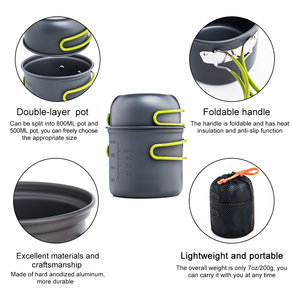 Widesea Ultralight Camping Coo - đánh giá và giá Outdoor Camping Dining Set