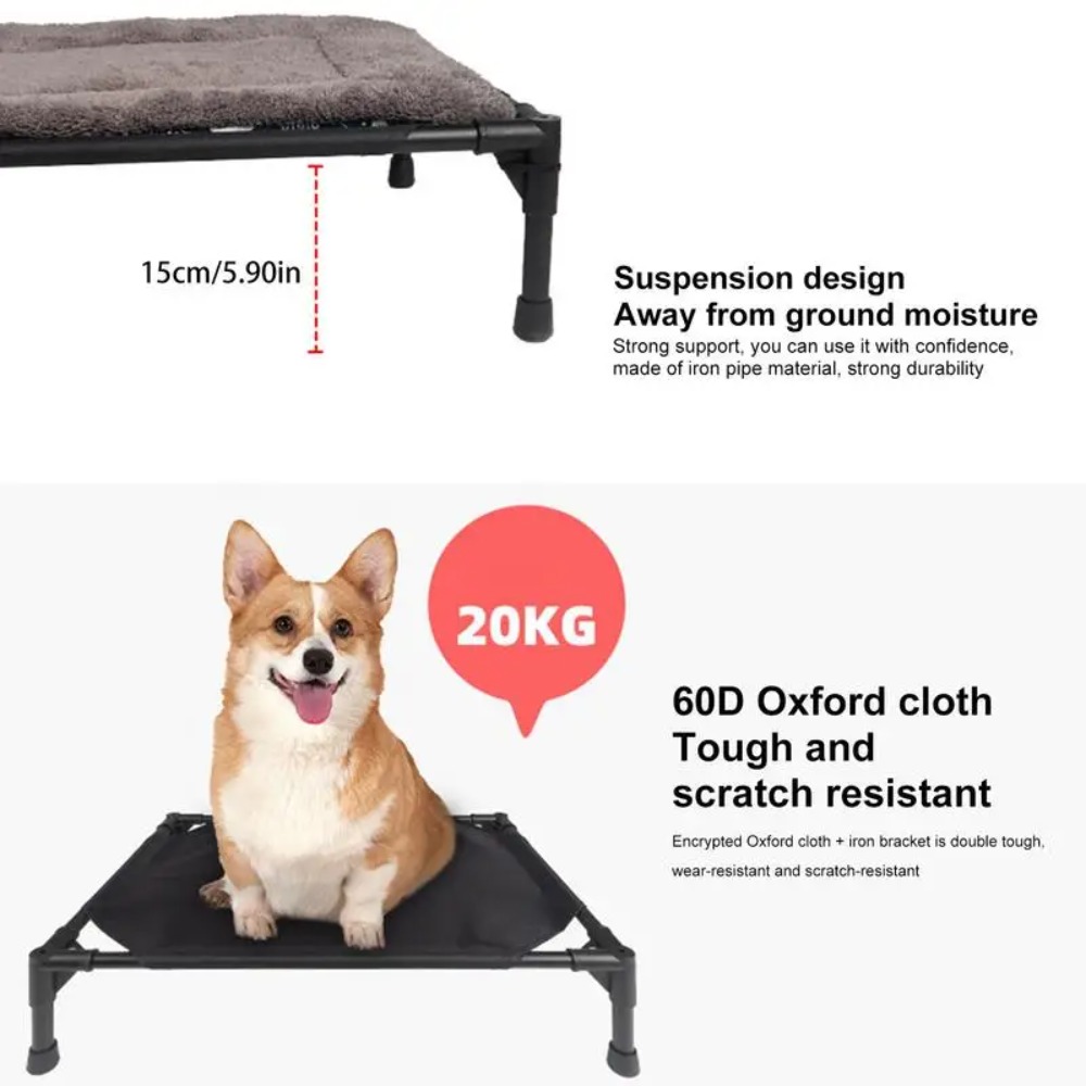 Outdoor Elevated Dog Bed, Fold - đánh giá và giá Outdoor Camping Dog Bed