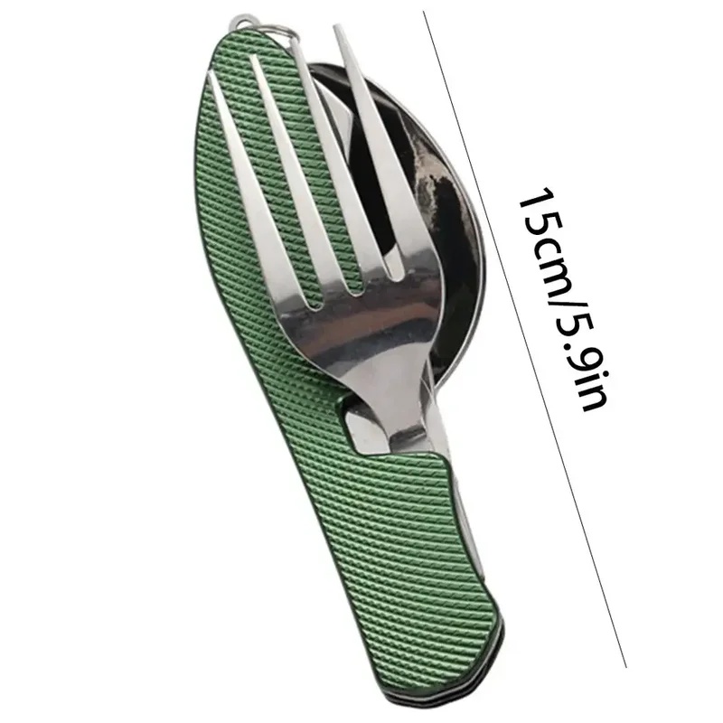 Stainless Steel Cutlery 4in1 O - đánh giá và giá Outdoor Camping Dining Set