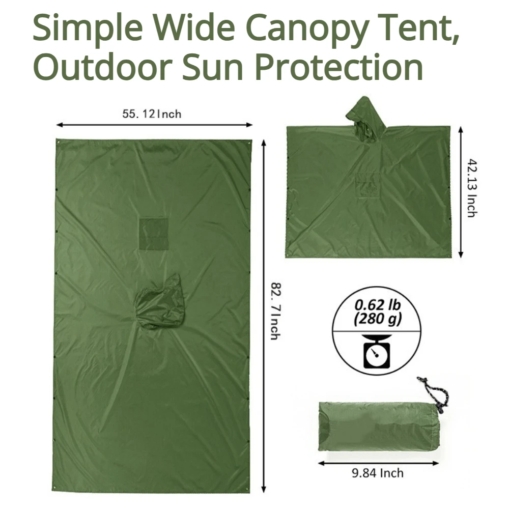 2026 For Camping Hiking 3-in-1 - đánh giá và giá Camping Rain Poncho