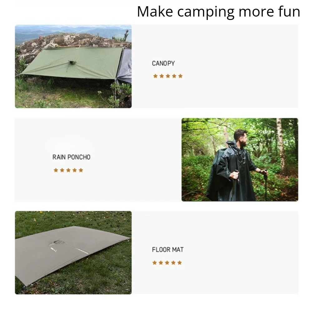 2026 For Camping Hiking 3-in-1 - đánh giá và giá Camping Rain Poncho