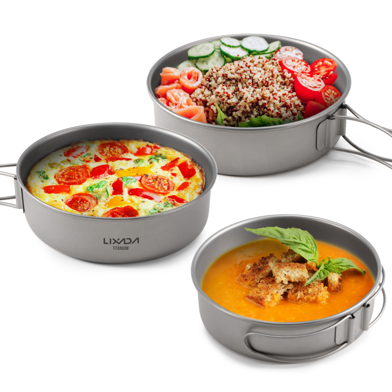 Lixada Titanium Bowls Ultralig - đánh giá và giá Outdoor Camping Dining Set
