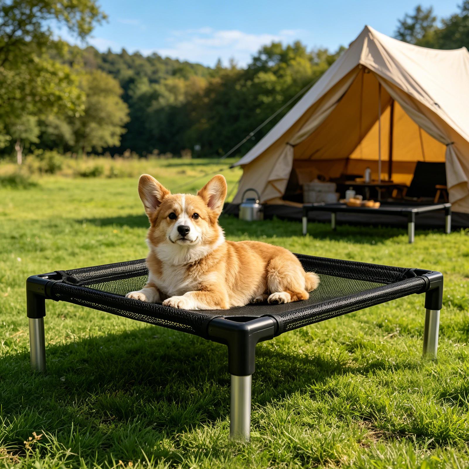 Elevated Dog Bed Breathable Me - đánh giá và giá Outdoor Camping Dog Bed