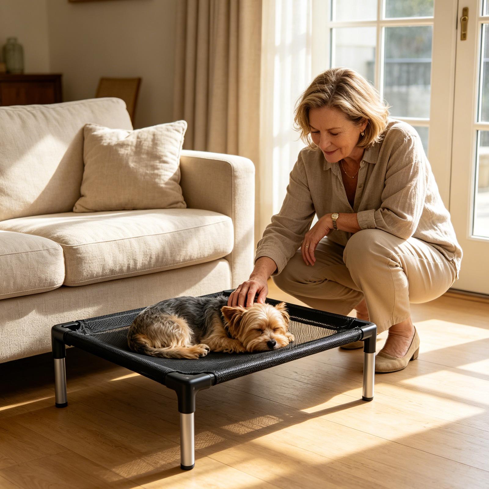 Elevated Dog Bed Breathable Me - đánh giá và giá Outdoor Camping Dog Bed