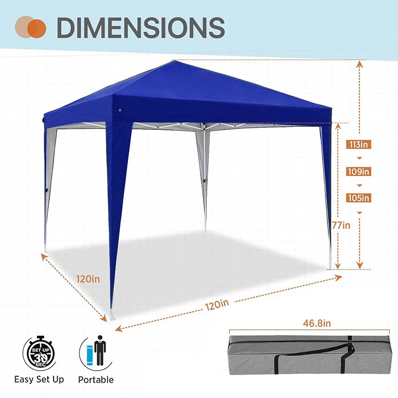3x3m Four-sided Folding Pop Up - đánh giá và giá Outdoor Camping Exhibition