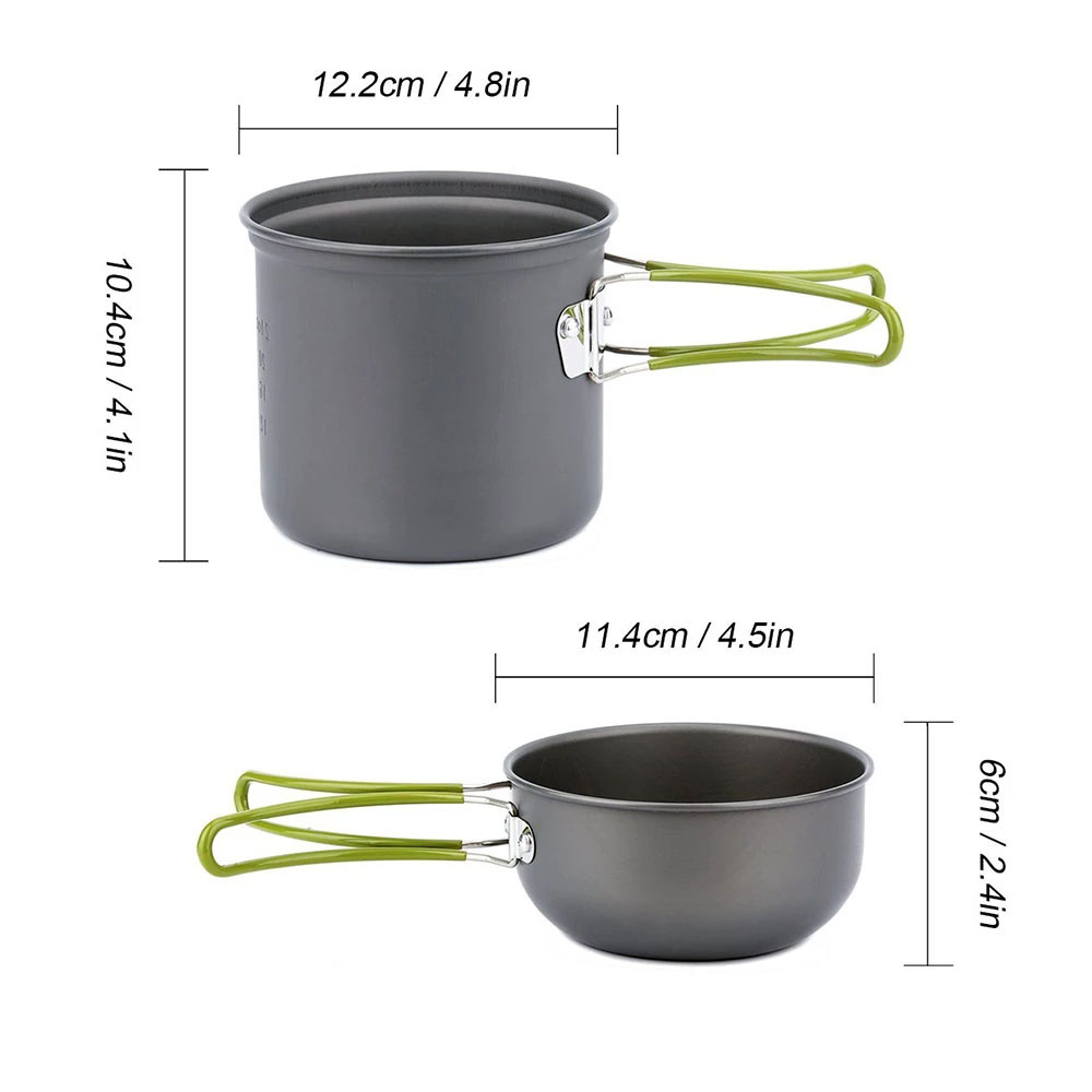 Camping Cookware Kit with Stov - đánh giá và giá Outdoor Camping Dining Set
